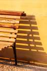 Bench and shadow. Art Print